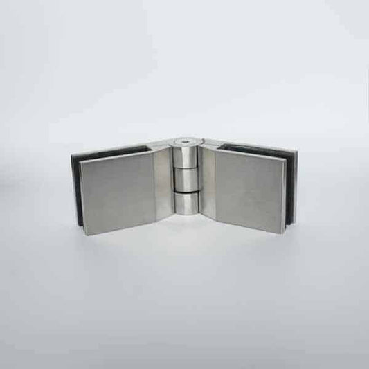 Attache ajustable inox pour rampe en verre trempé 12 mm, angle 45° à 180°