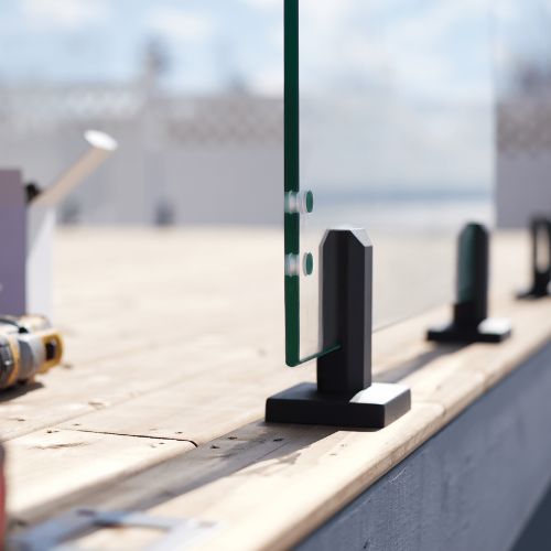 Panneau verre portillon autofermeture