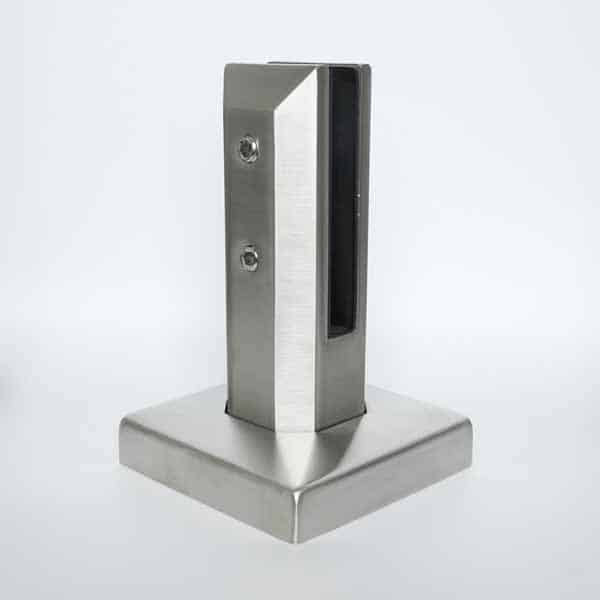 Spigot en inox noir de 6 pouces pour panneaux de verre trempé