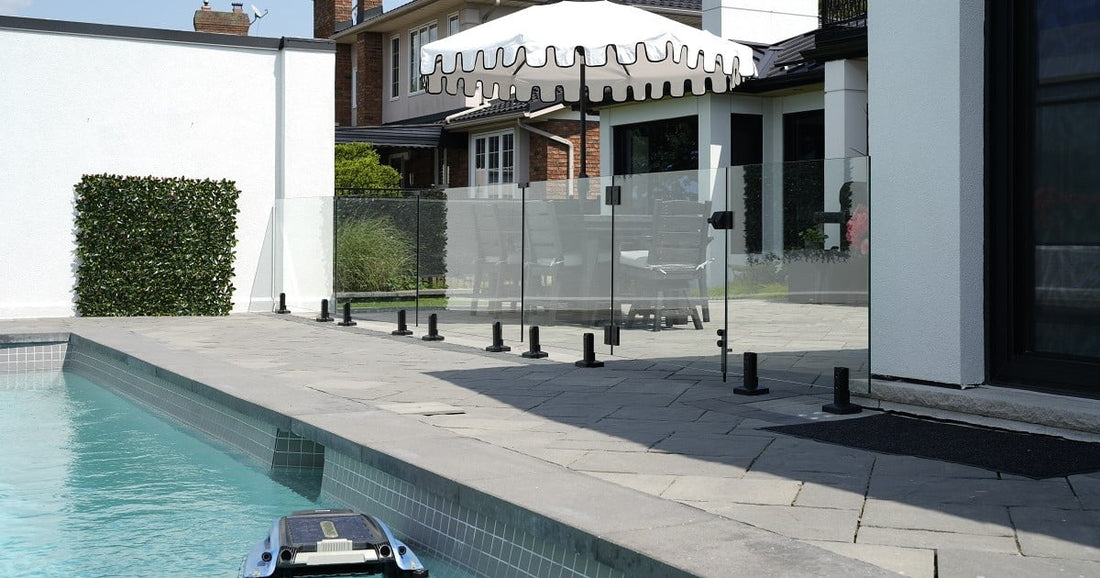 cloture piscine en verre