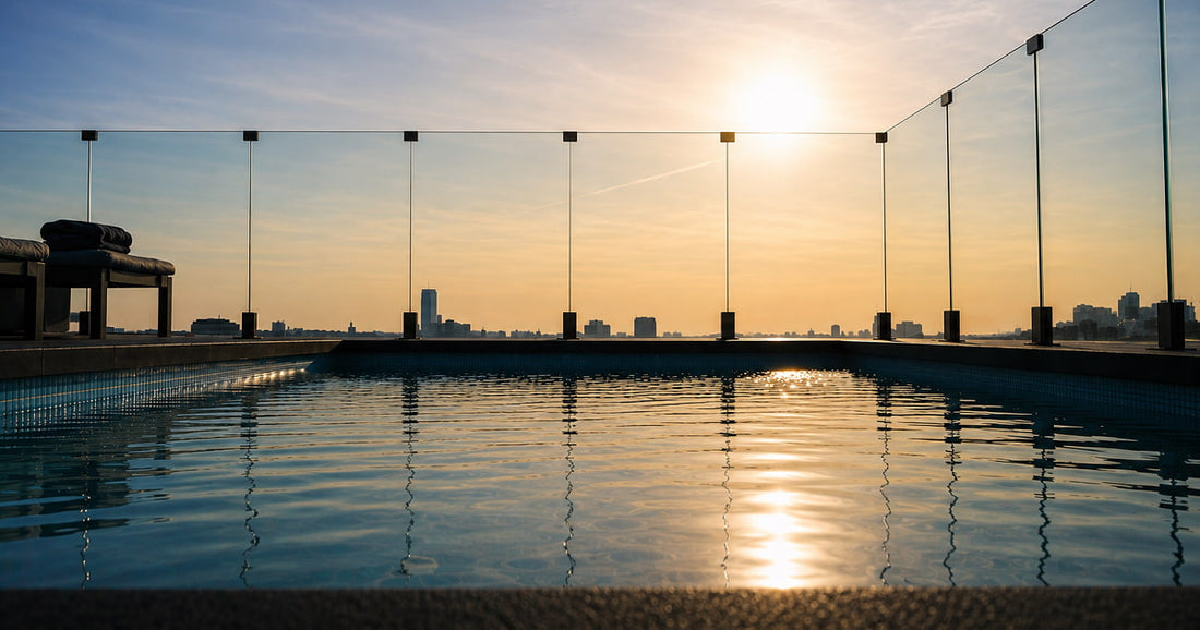 Clôture pour piscine creusée