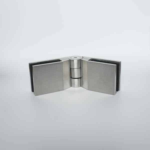 Attache ajustable inox pour rampe en verre trempé 12 mm, angle 45° à 180°