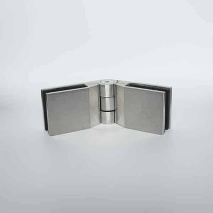 Attache ajustable inox pour rampe en verre trempé 12 mm, angle 45° à 180°