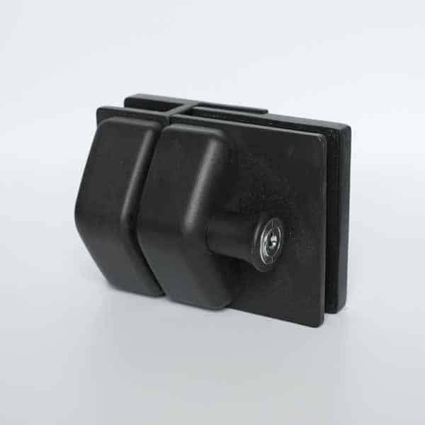 Verrou aimanté à 180° pour verre trempé de 12 mm, idéal pour portillons alignés